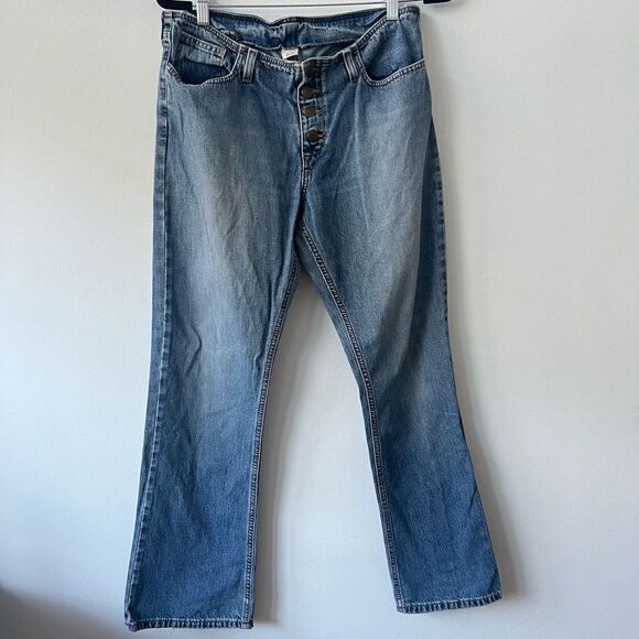 Abercrombie & Fitch Women's Button-Fly Rigid Denim Bootcut Jeans Size 30x32 - Picture 1 of 10